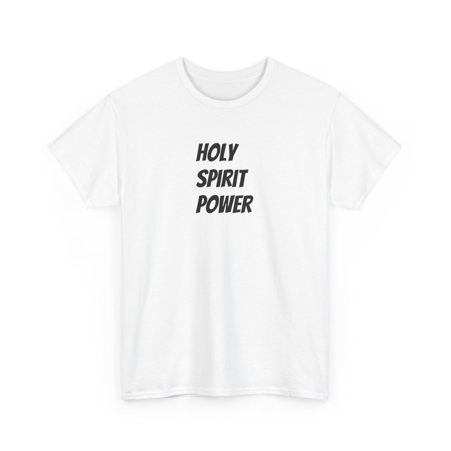 Holy Spirit Power Unisex Heavy Cotton Tee - Faith-Inspired Apparel for Everyday Wear