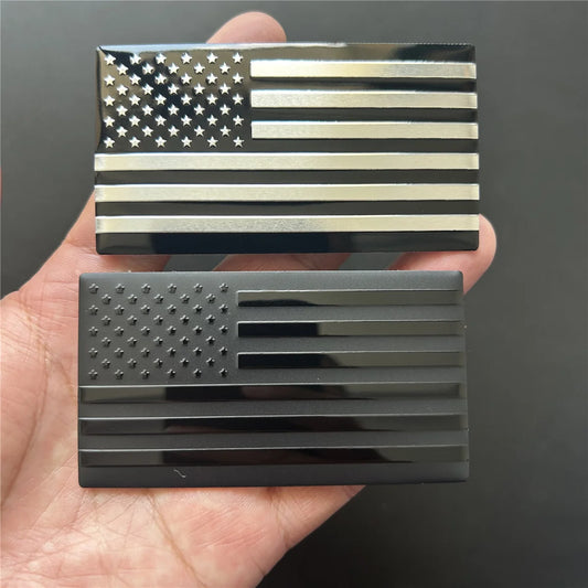 American Flag USA Sticker Decal – 3D US Flag Emblem for Car, Truck, Motorcycle